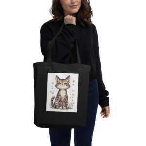 Bubba's Eco Pet Rescue Kitten Flower Tote Bag